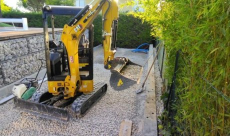 Livraison d'une Minipelle hydraulique Caterpillar 301.7 CR